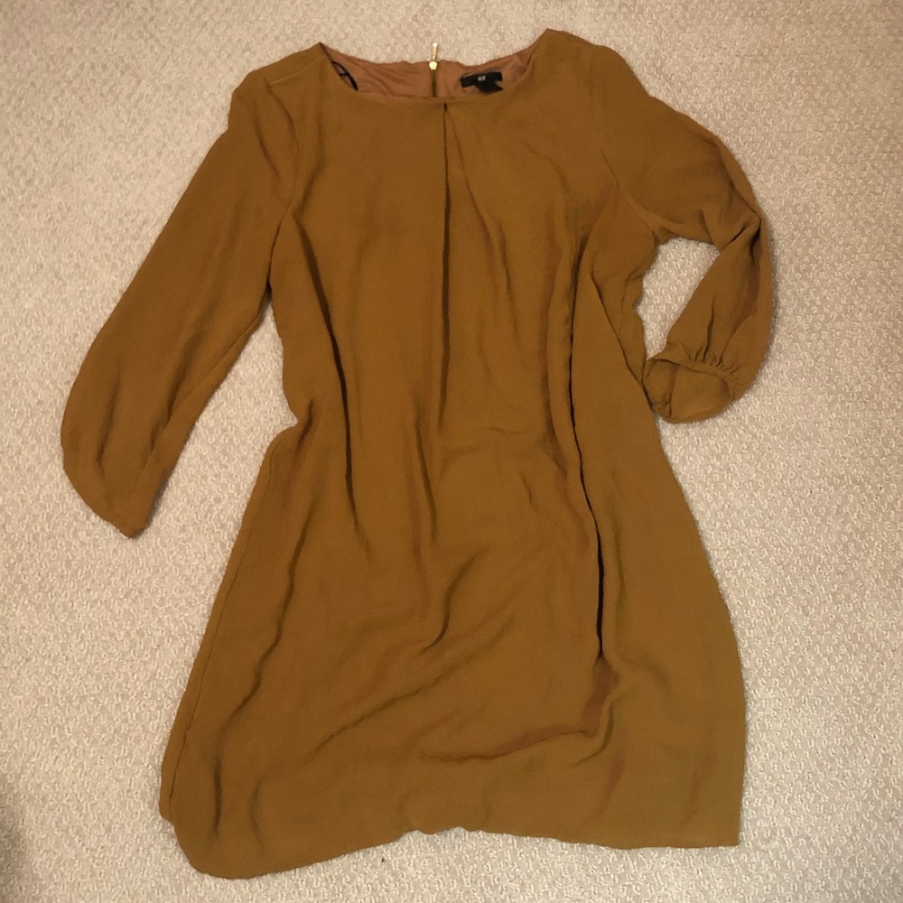 ❤️ 3 for $15 ❤️ H&M, mustard shift dress- 10